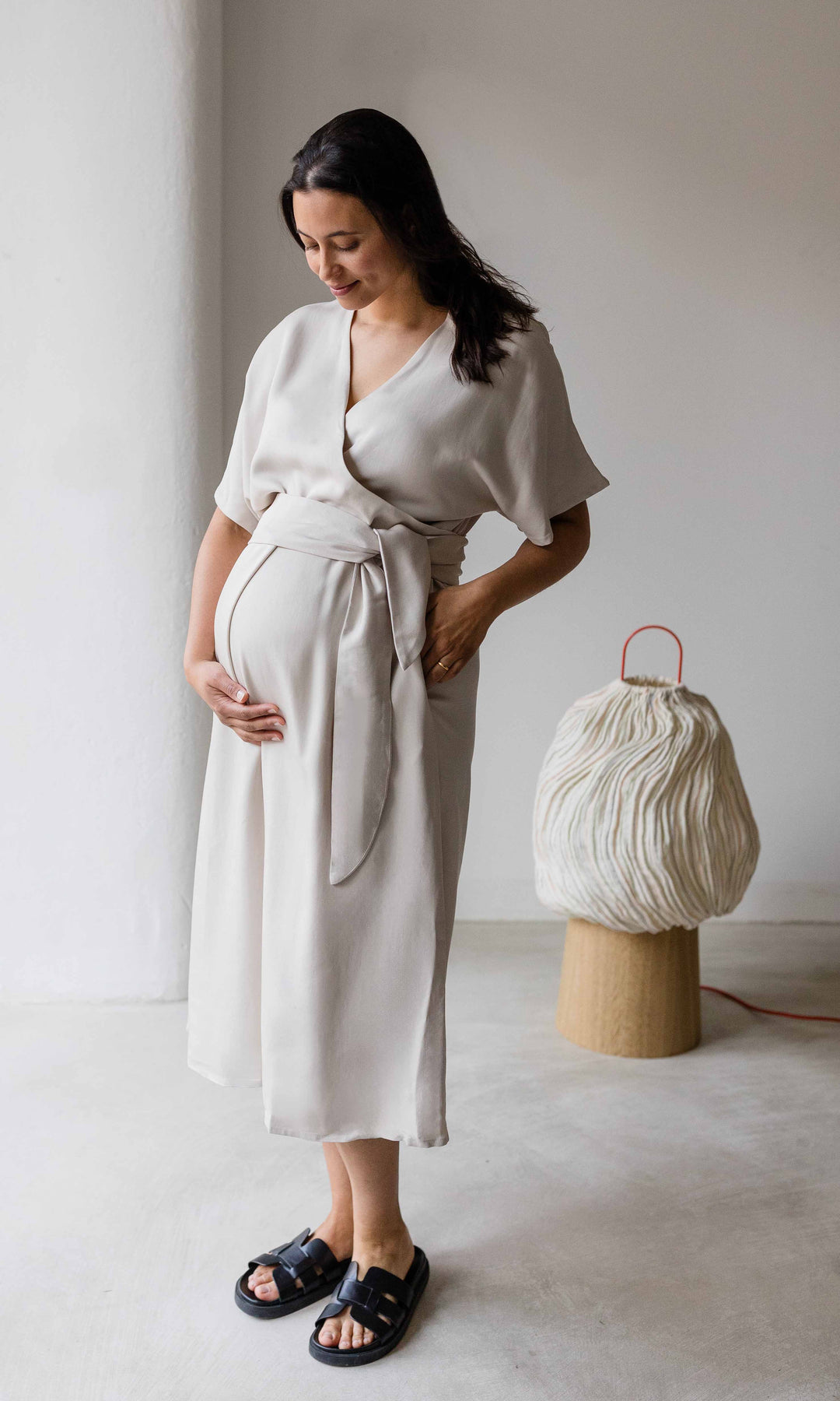 Wickelkleid Ofelia aus Lyocell - abricot coco