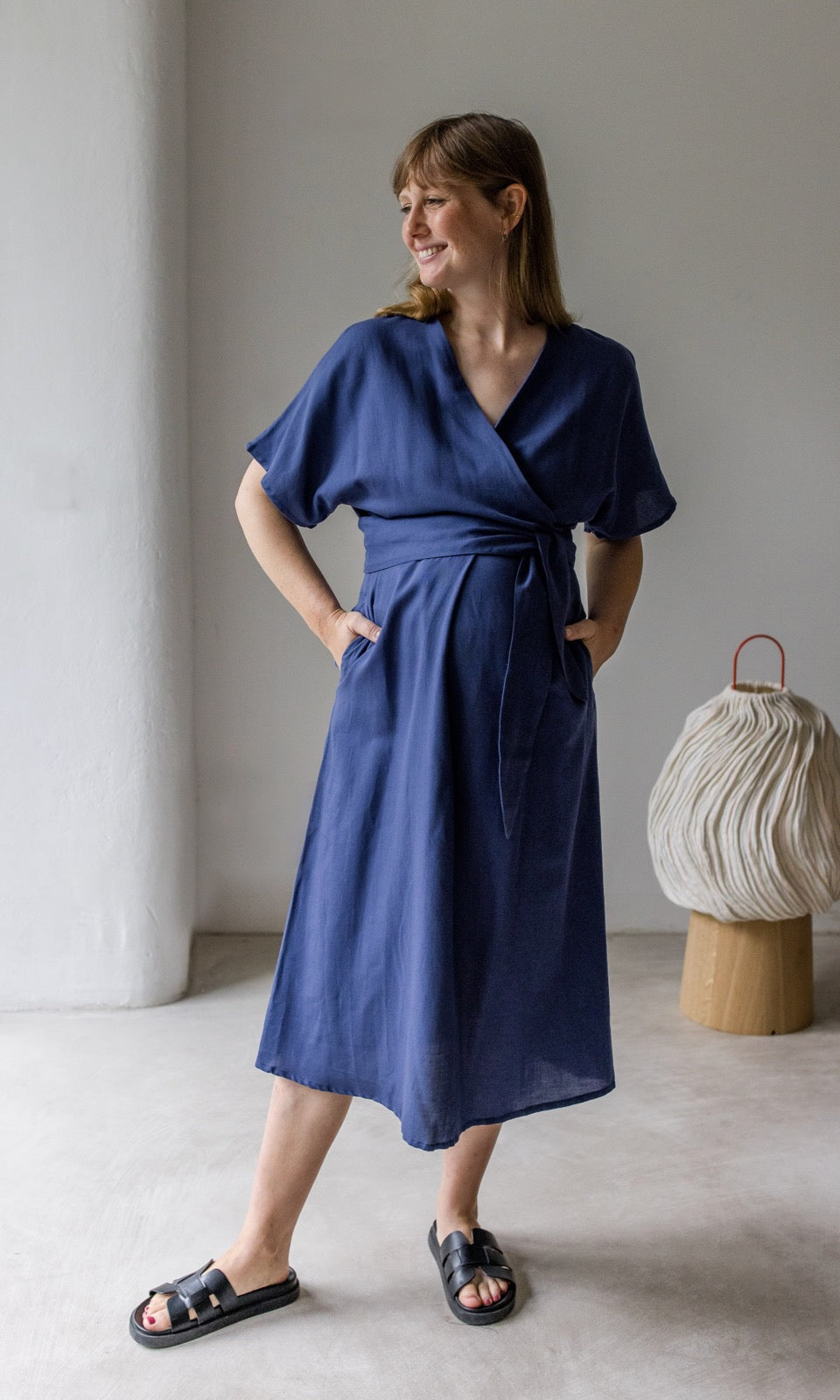 Wickelkleid Ofelia - abricot coco