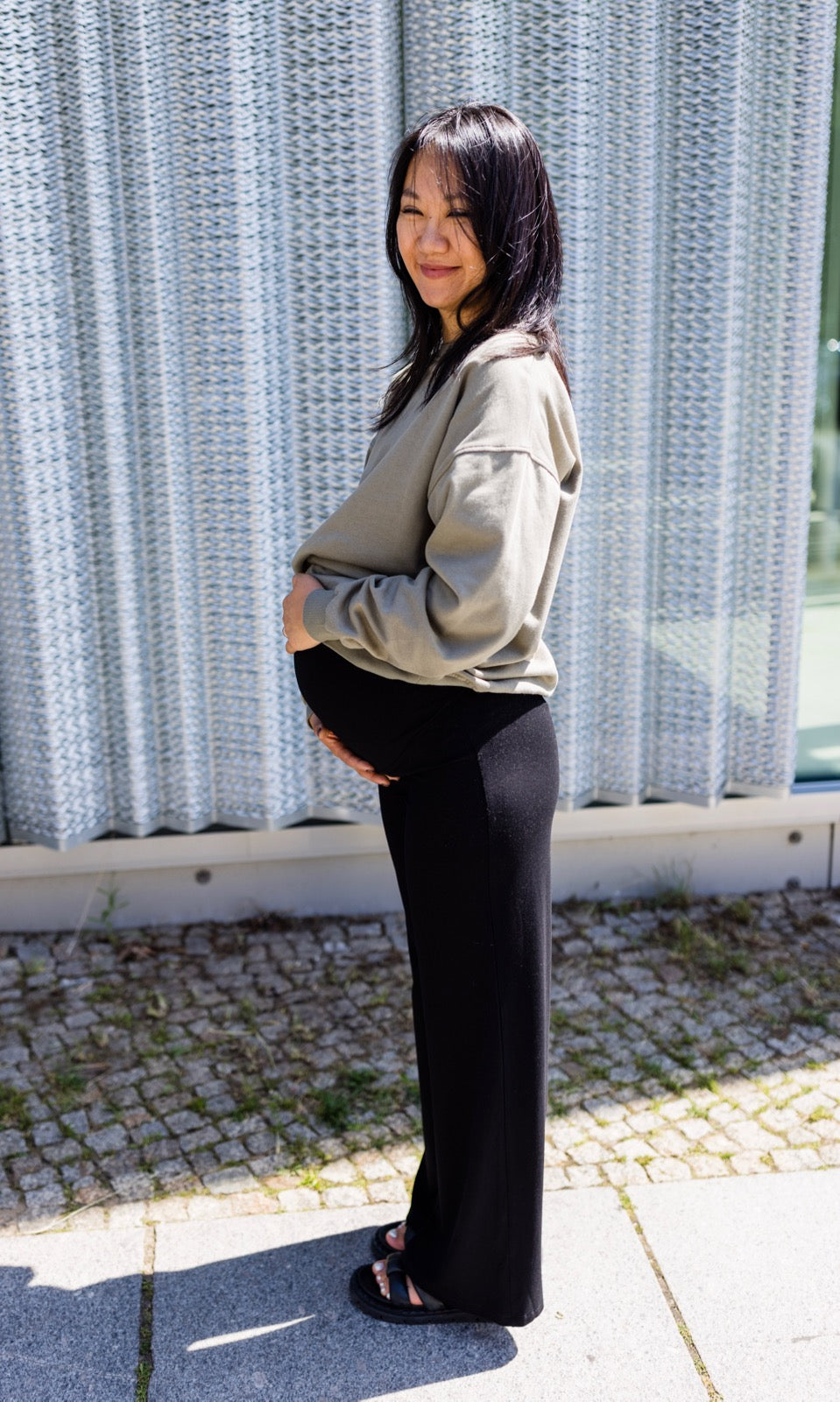 Jersey Culotte für die Schwangerschaft - abricot coco