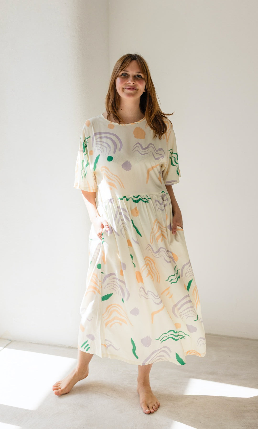 Maxikleid Sophie - abricot coco