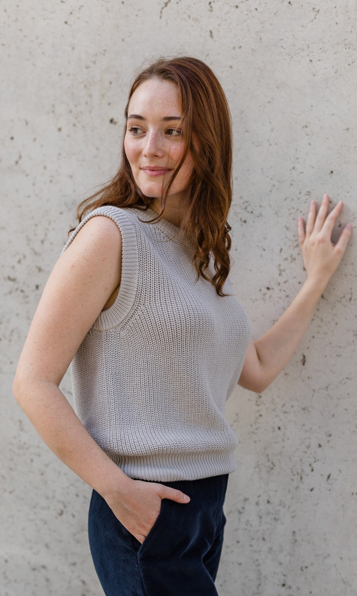 Strickpullunder - abricot coco