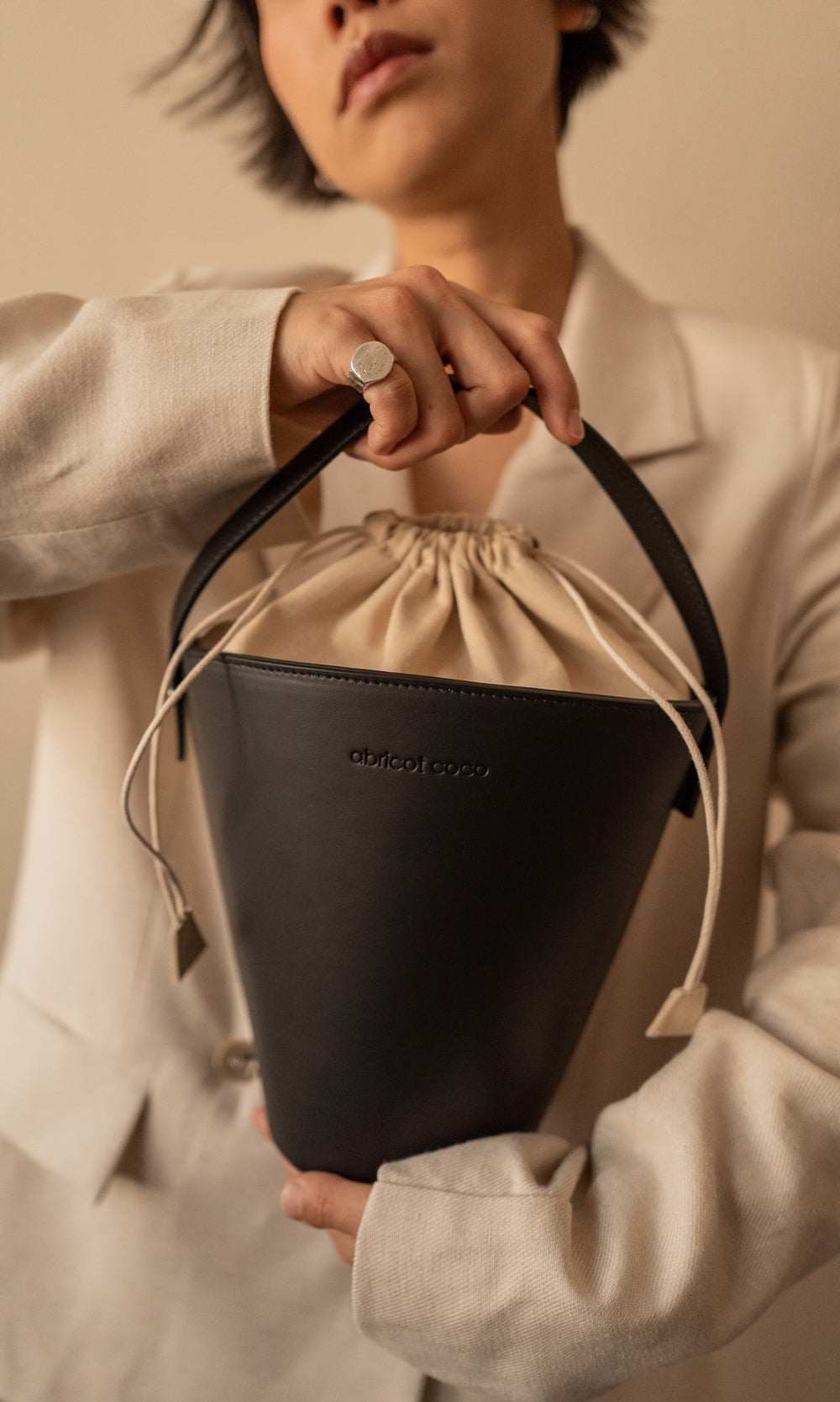 Bucket Bag Émie - abricot coco