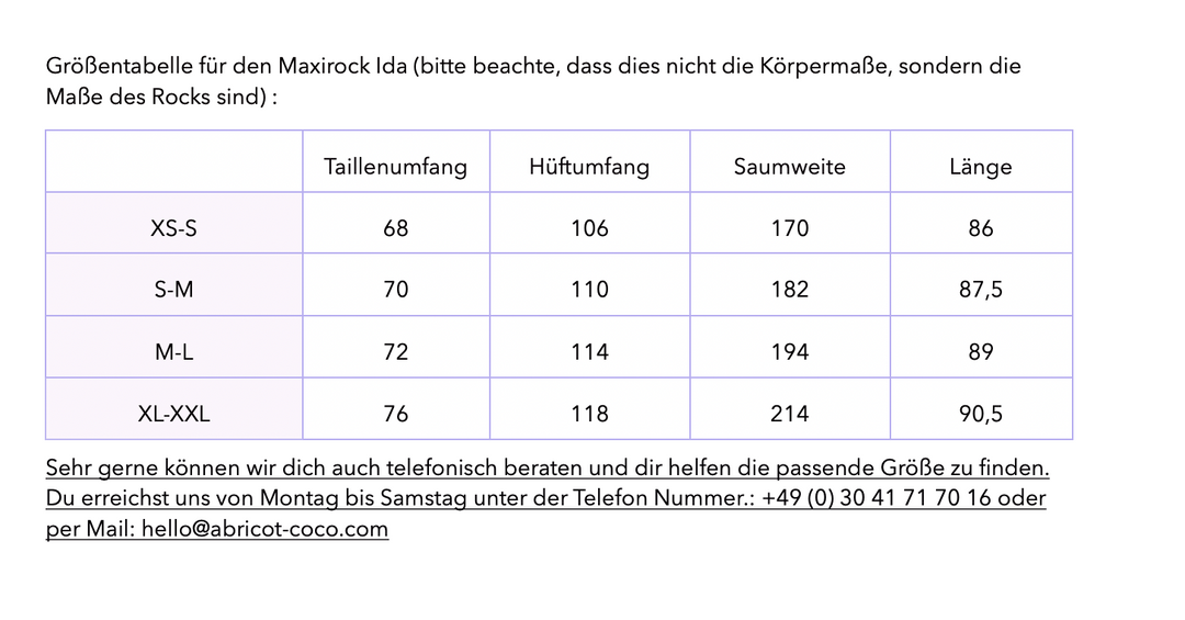 Maxirock Ida mit Spitze & Taschen
