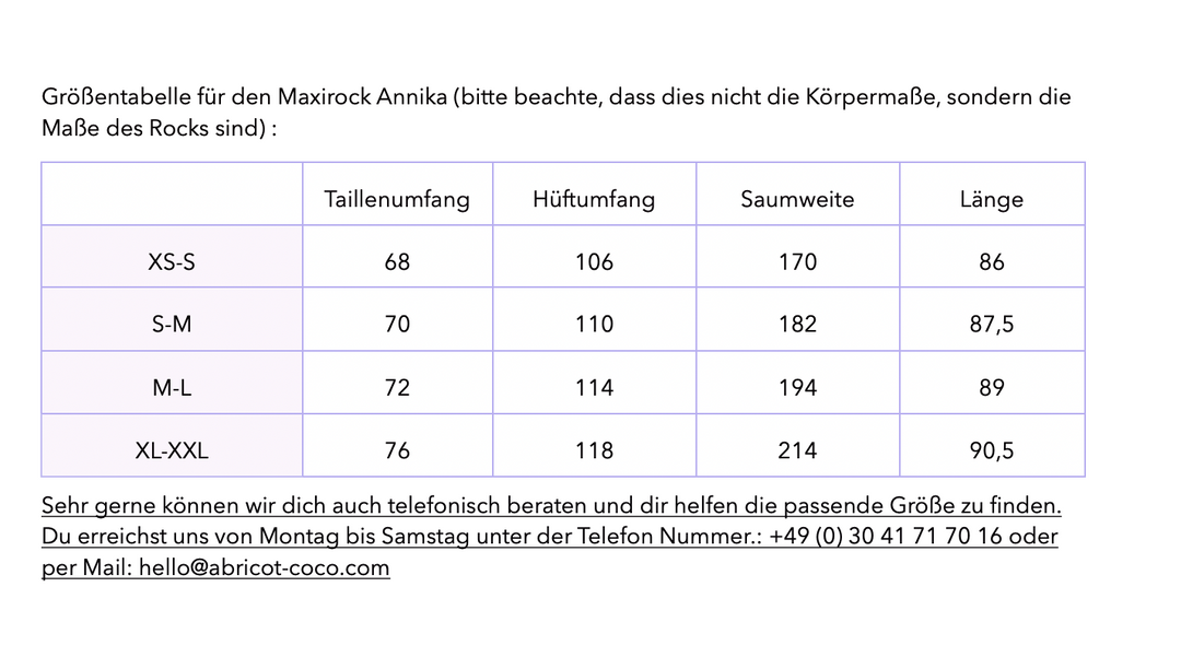 Maxirock Annika mit Spitze & Taschen