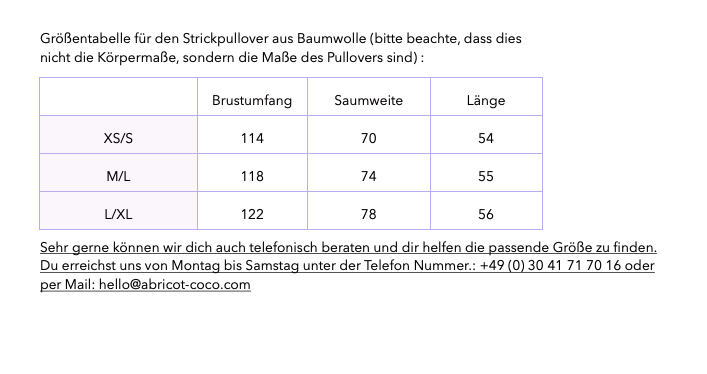 Strickpullover aus Bio Baumwolle Flieder