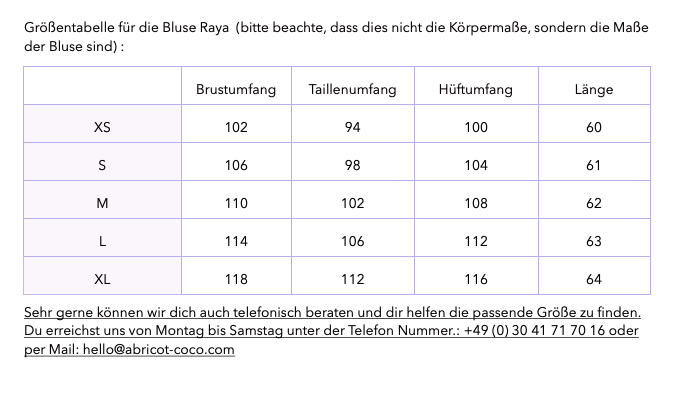 Bluse Raya - abricot coco