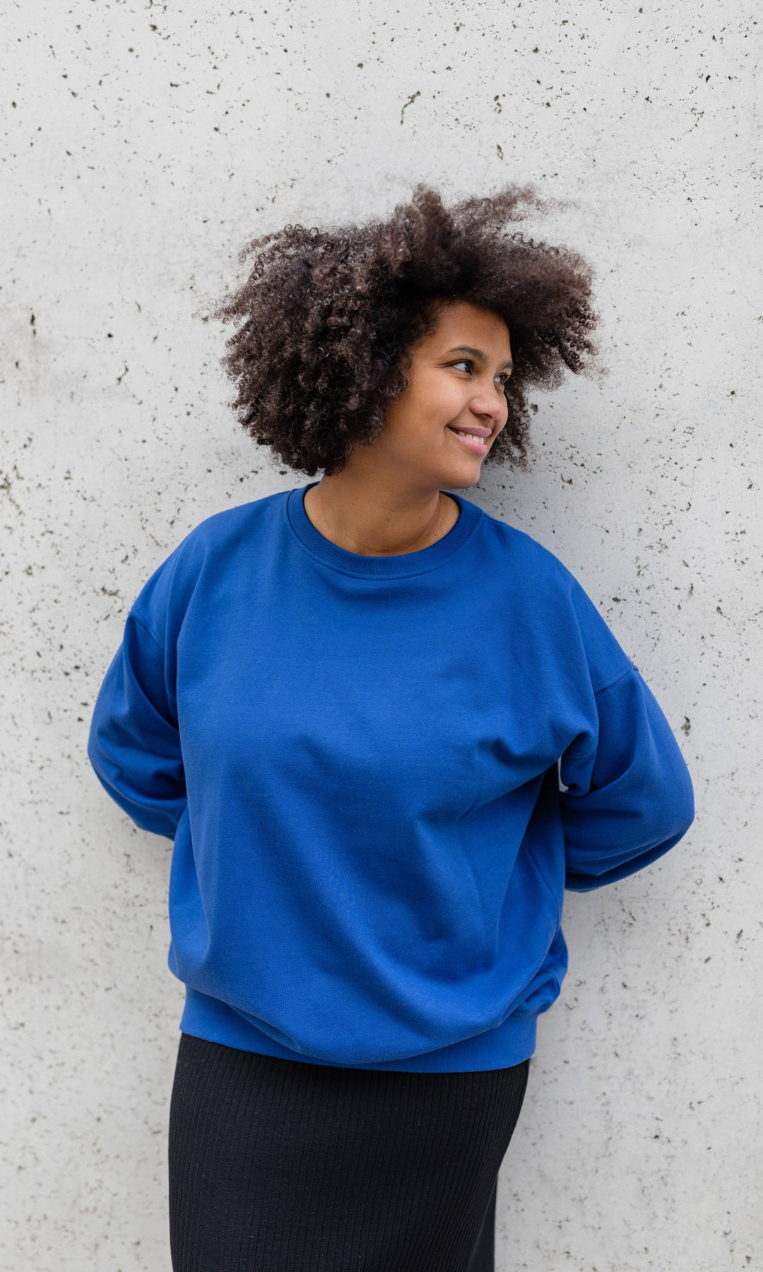 Oversized Sweater mit seitlicher Stillfunktion