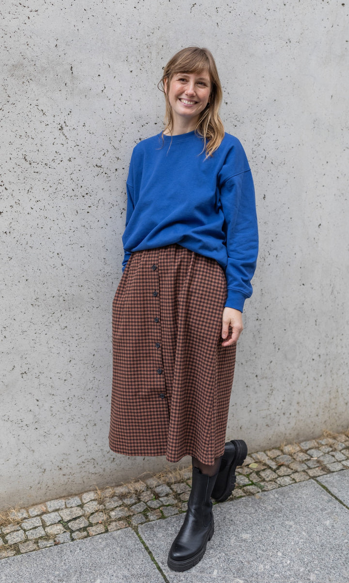 Oversized Sweater mit seitlicher Stillfunktion