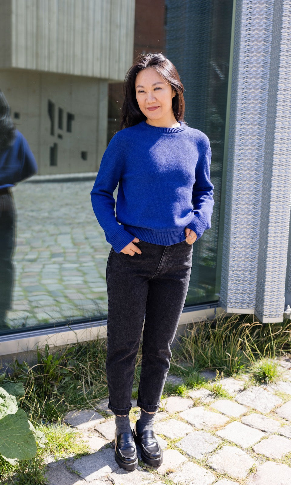 100% Kaschmir Pullover - abricot coco