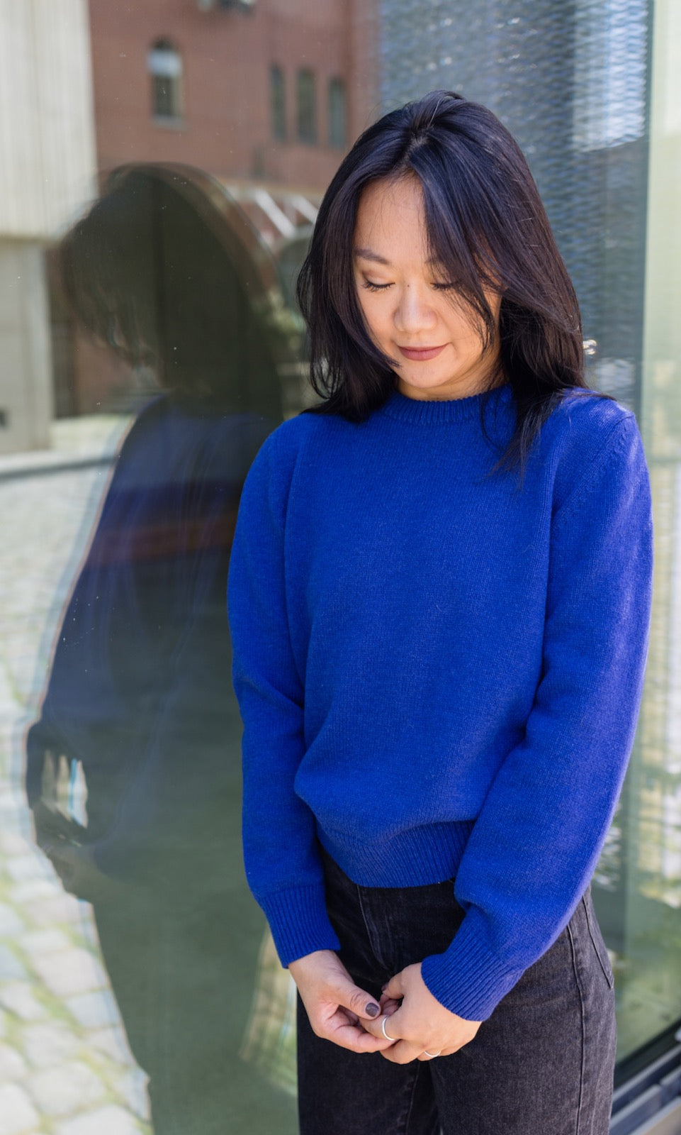 100% Kaschmir Pullover - abricot coco