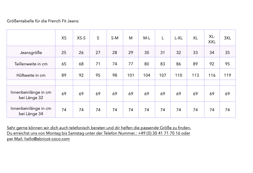 Jeans French Fit Black