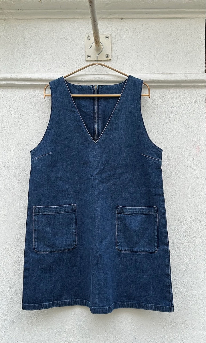 Kurzes Jeanskleid Audrey - SAMPLE Einzelstück Größe L