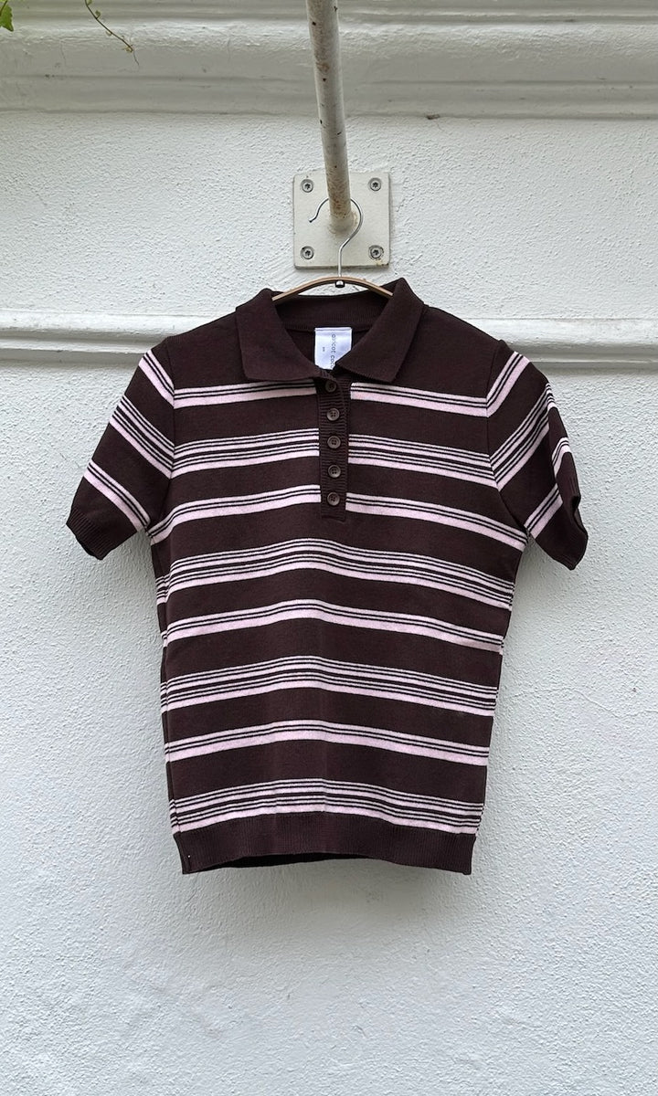 Polo T-Shirt aus Strick - SAMPLE Einzelstück Größe S/M
