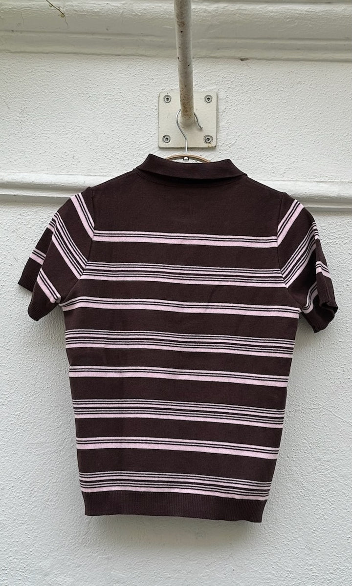 Polo T-Shirt aus Strick - SAMPLE Einzelstück Größe S/M