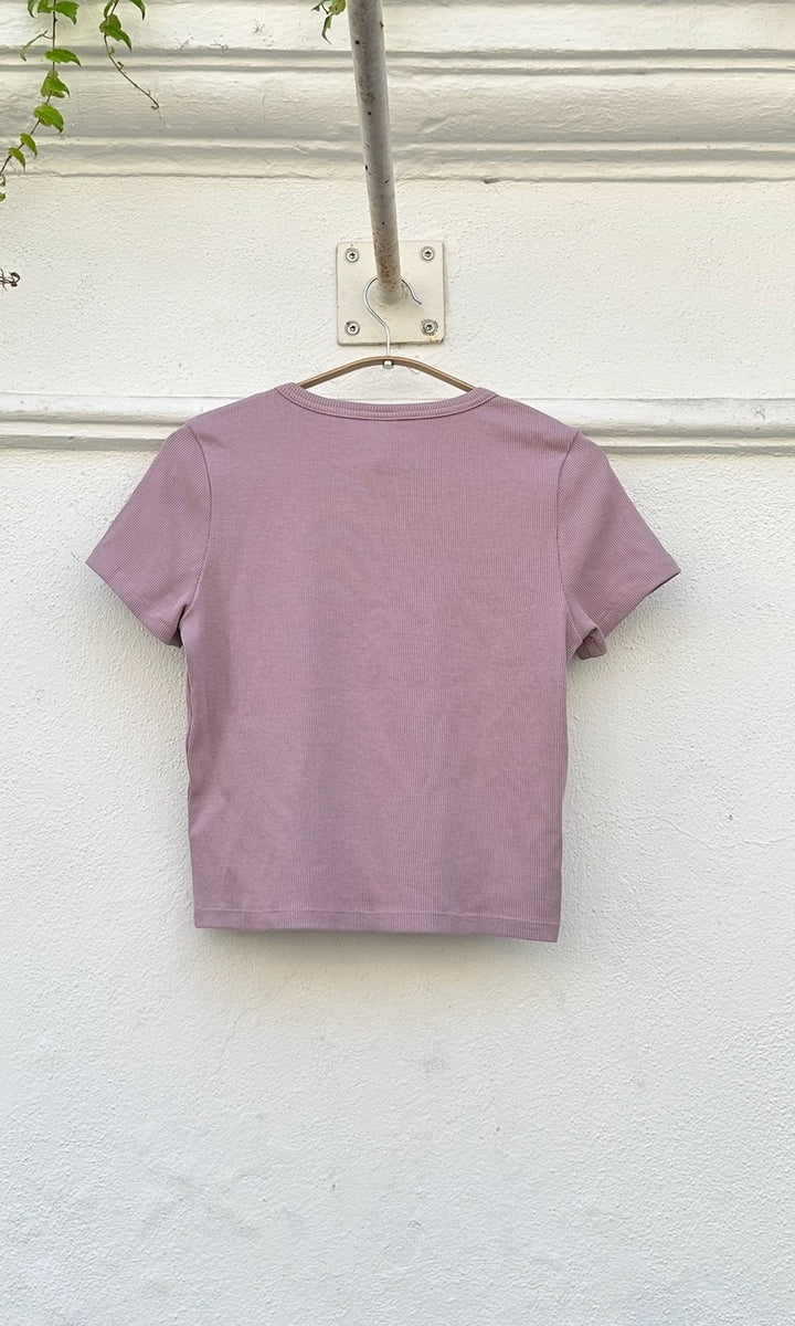 Cropped Rib Top - B-WARE Einzelstück Größe M
