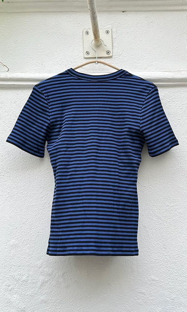 Gestreiftes Kurzarm Stillshirt - SAMPLE Einzelstück Größe S