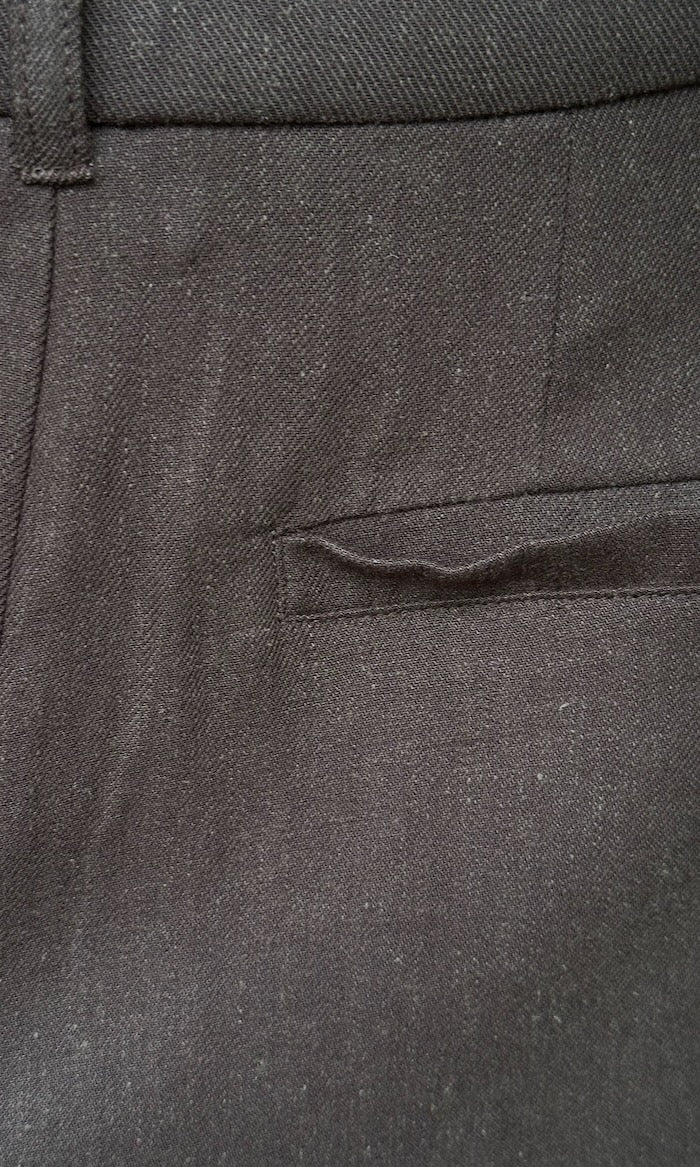 Bermuda aus Leinen in Braun — B-Ware