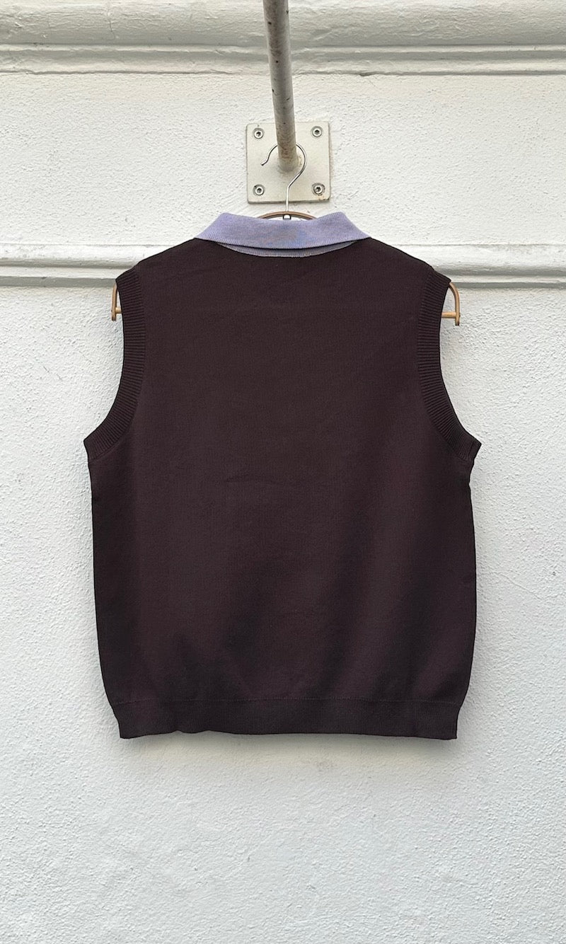 Polo Top Toni aus Strick Chocolat — B-Ware