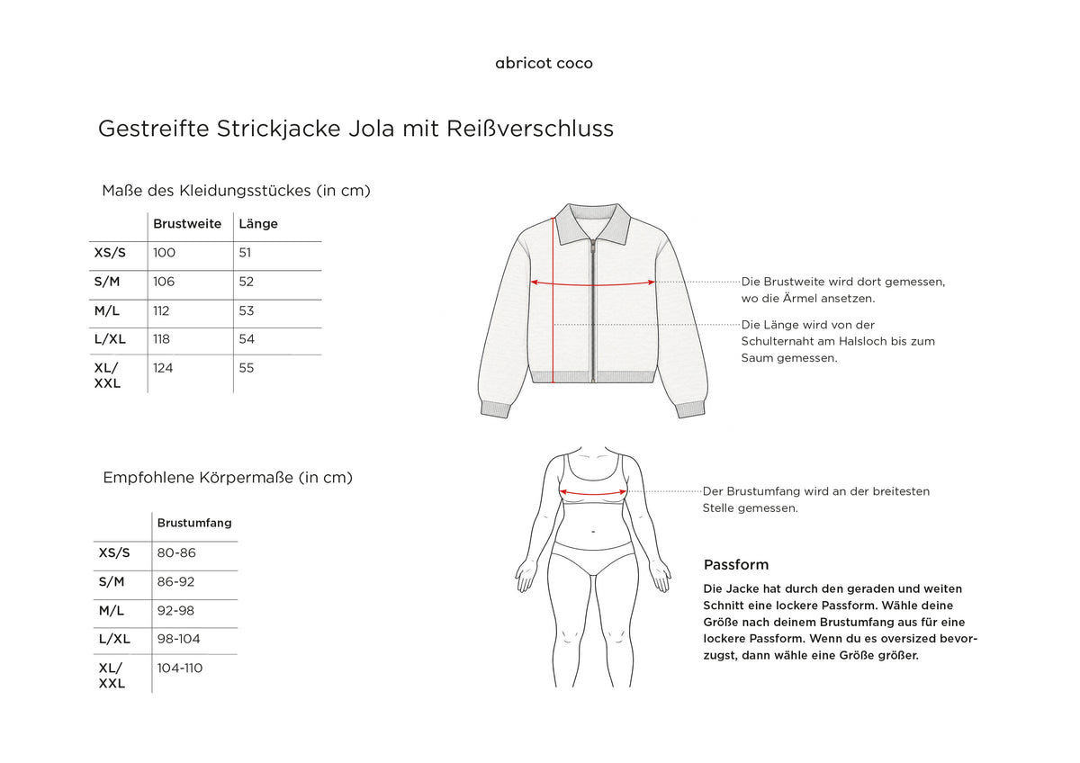 Grössentabelle
