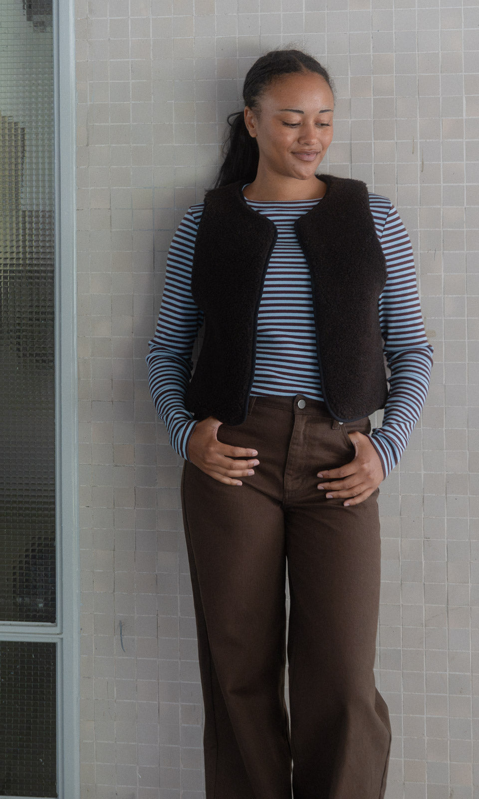 Gestreiftes Langarmshirt Zoé