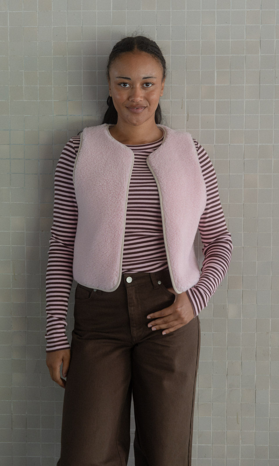 Gestreiftes Langarmshirt Zoé