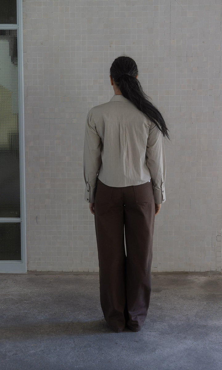 Long Leg Jeans / Braun