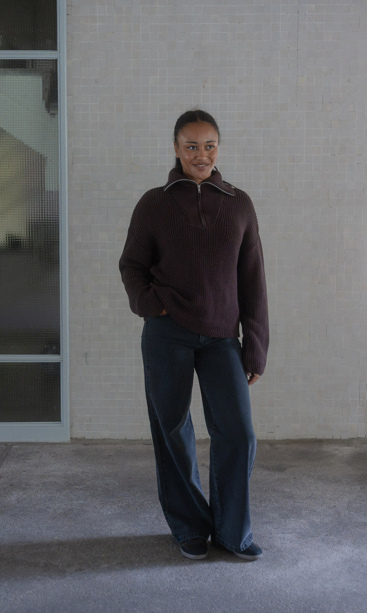 Long Leg Jeans / Schwarz