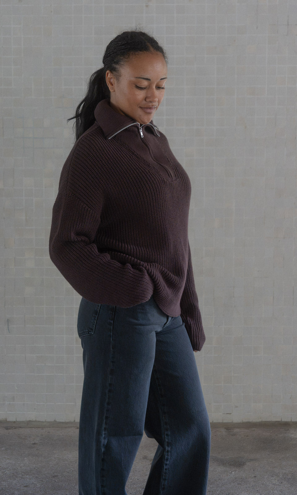 Long Leg Jeans / Schwarz