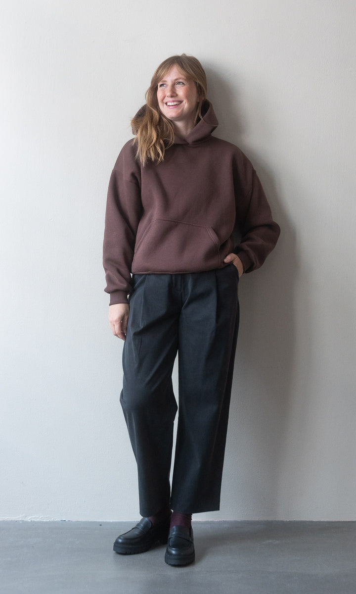 Bundfaltenhose - abricot coco
