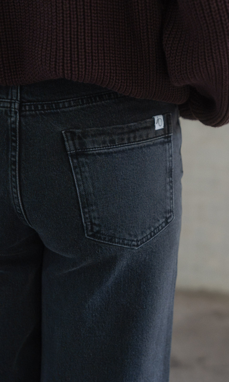 Long Leg Jeans / Schwarz