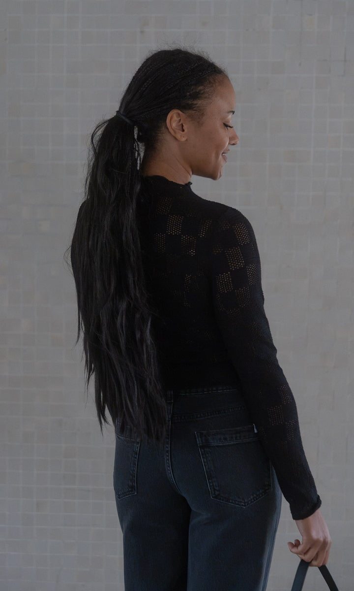 Long Leg Jeans / Schwarz