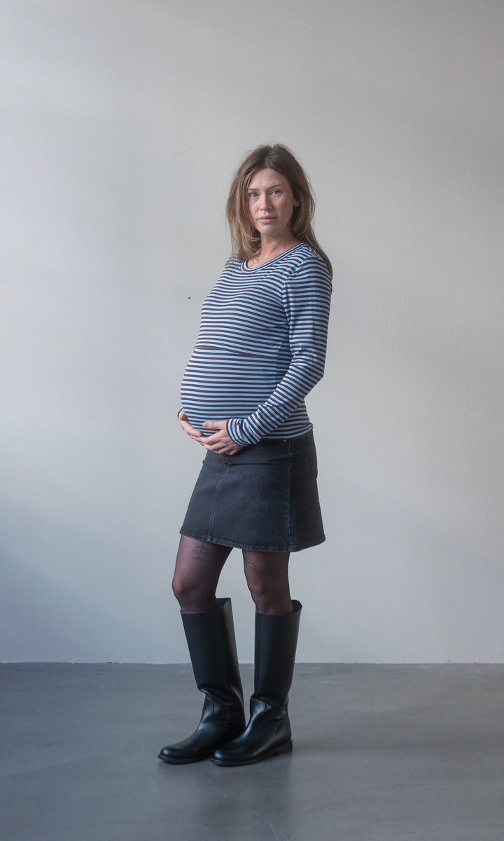 Gestreiftes Langarm Stillshirt Zoé