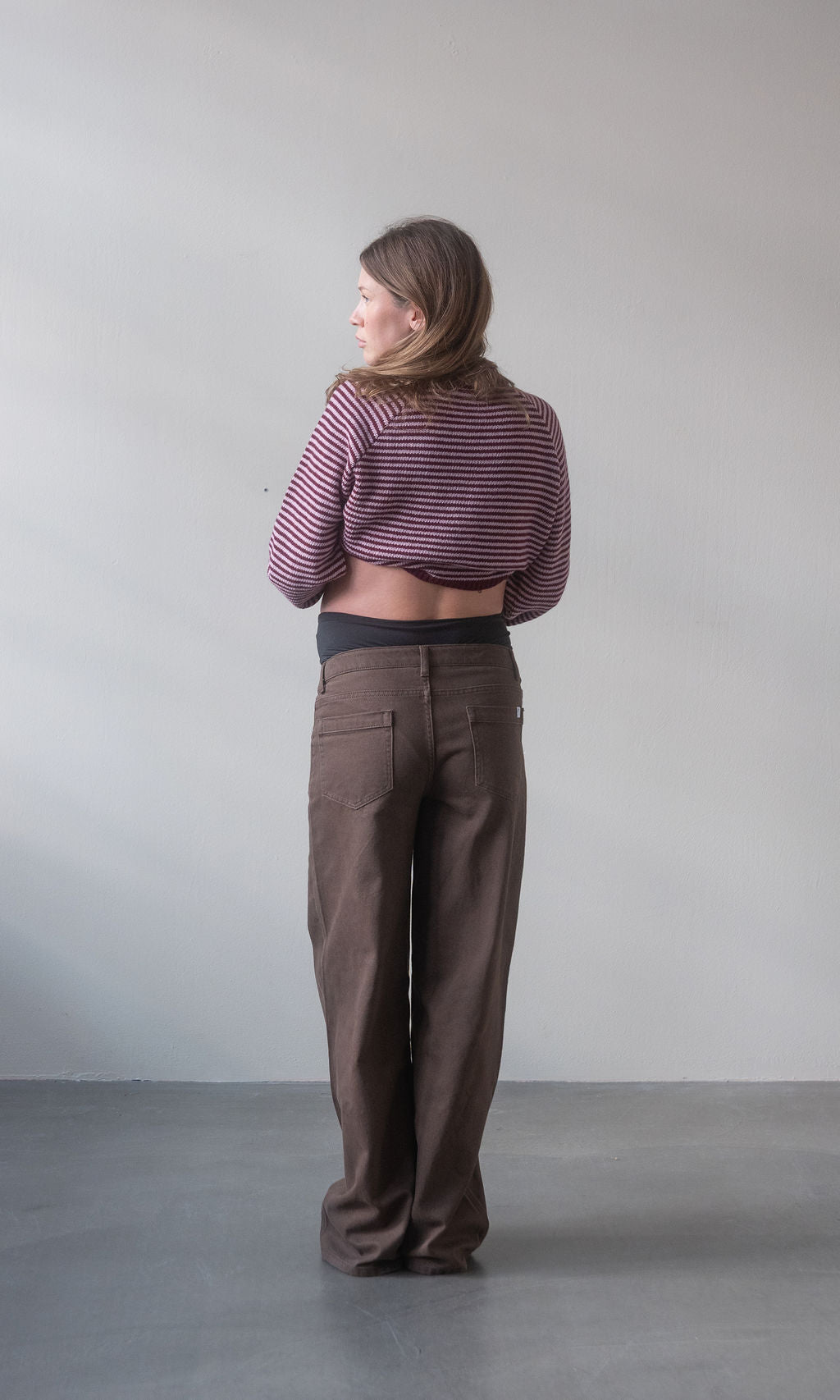 Umstandsjeans Long Leg / Braun