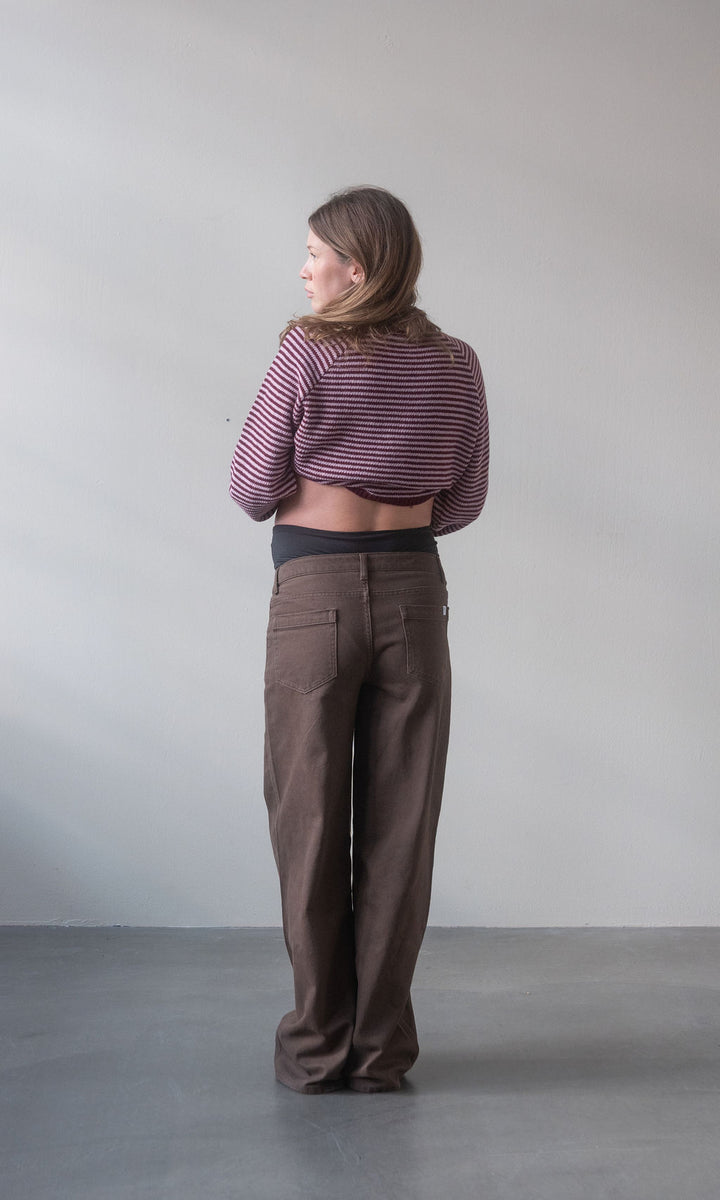 Umstandsjeans Long Leg / Braun