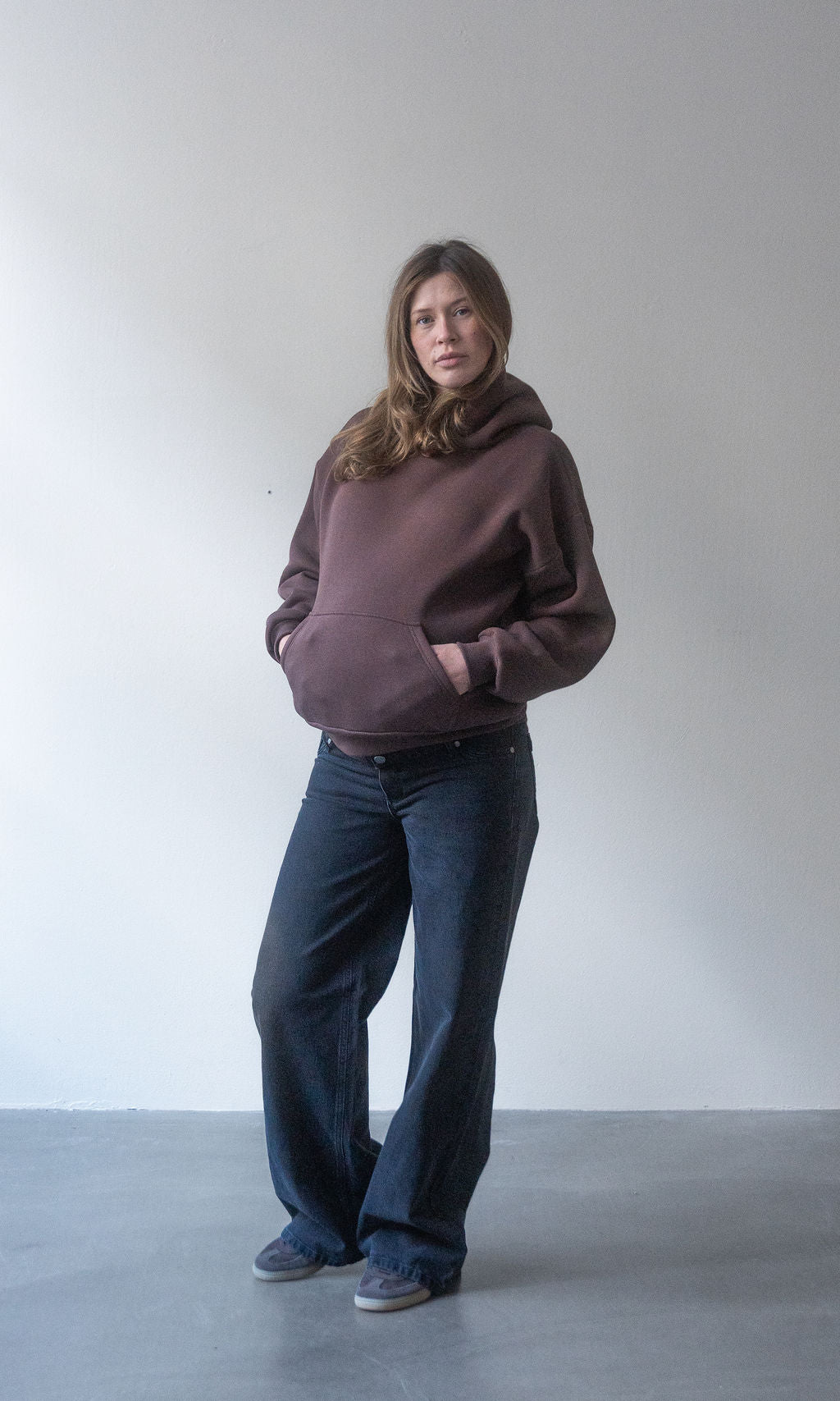 Hoodie mit Stillfunktion / Braun