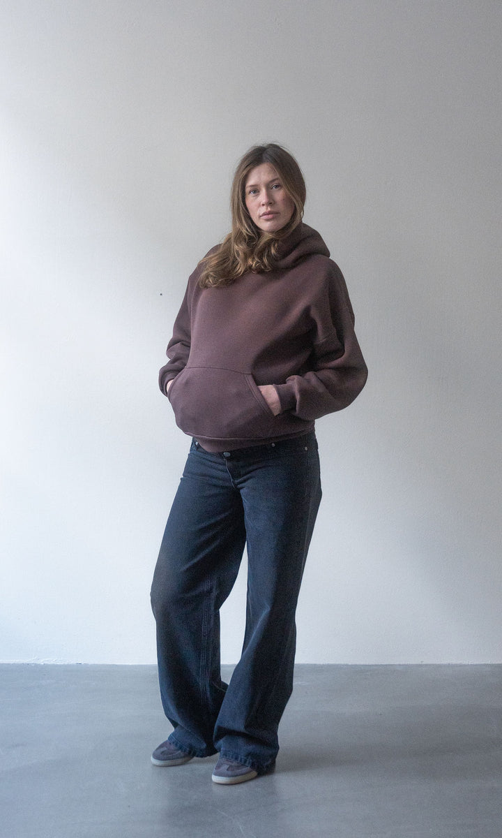 Hoodie mit Stillfunktion / Braun