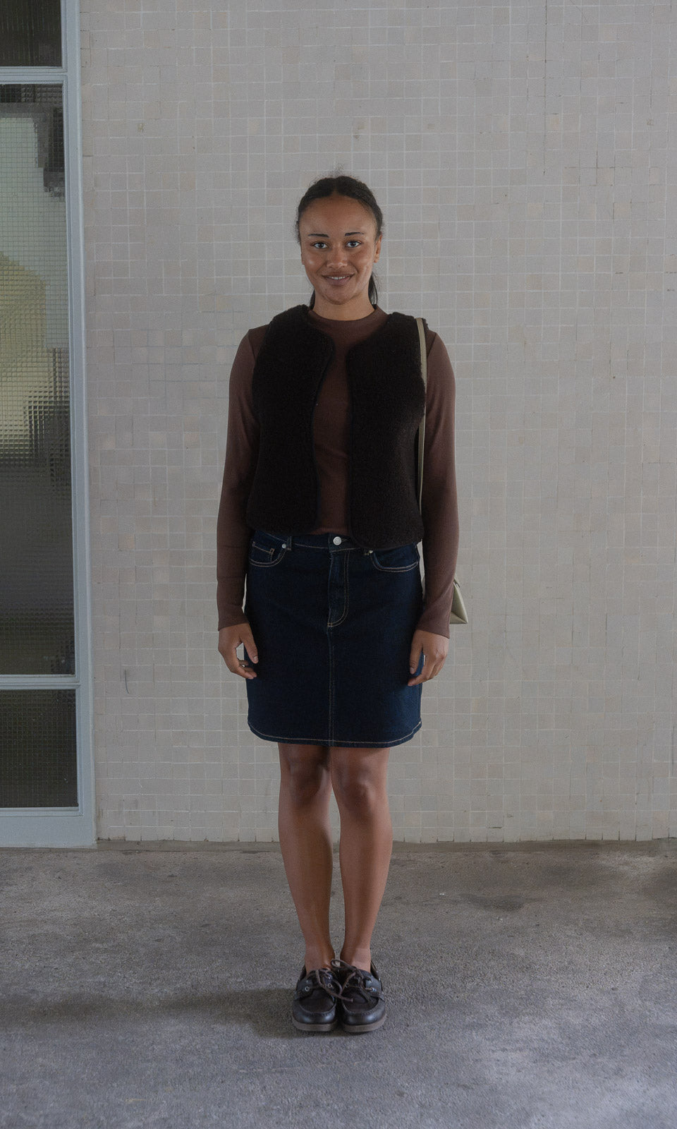 Langarmshirt Cléo / Braun
