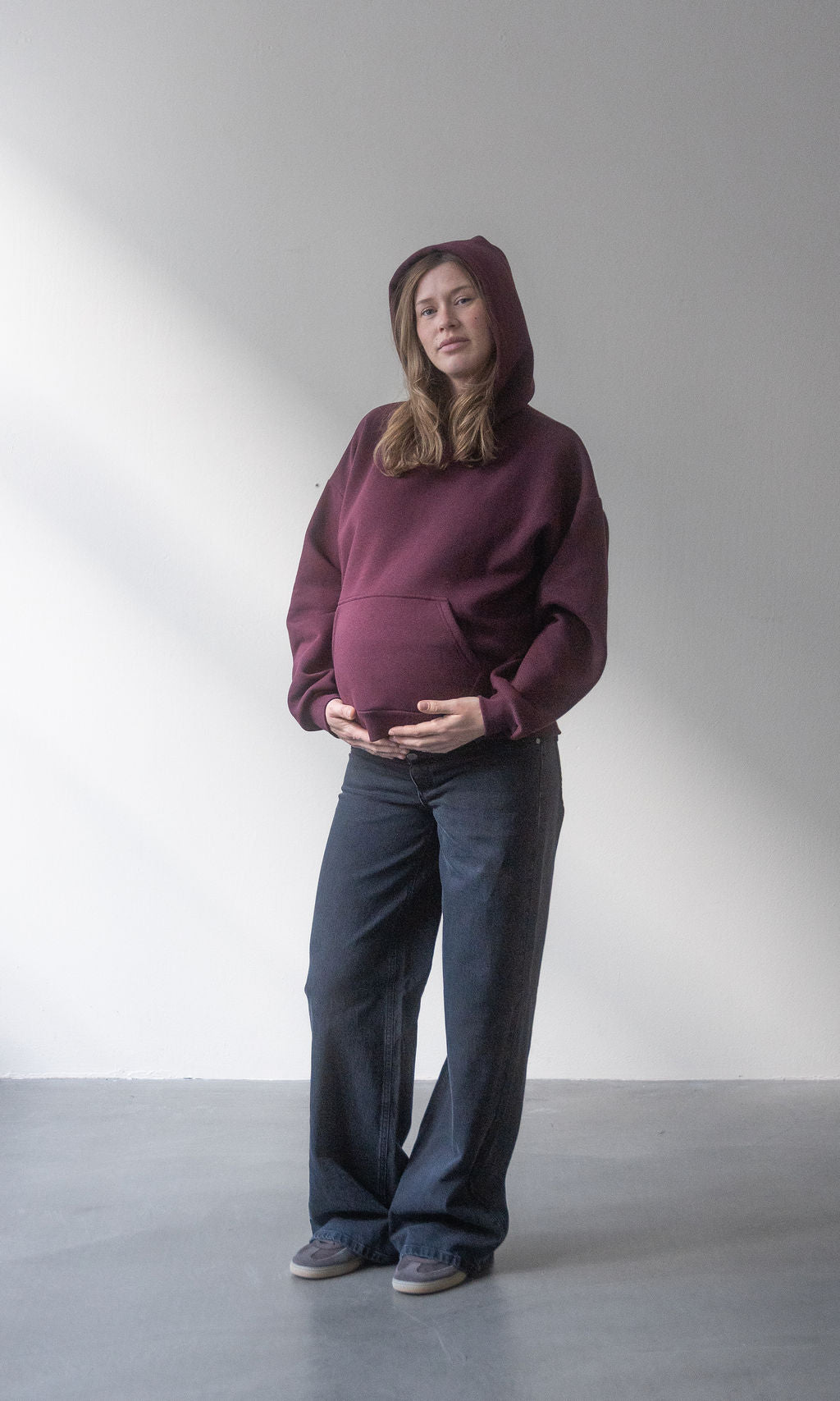 Hoodie mit Stillfunktion / Burgund