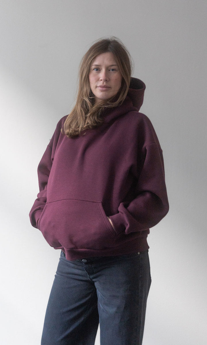Hoodie mit Stillfunktion / Burgund