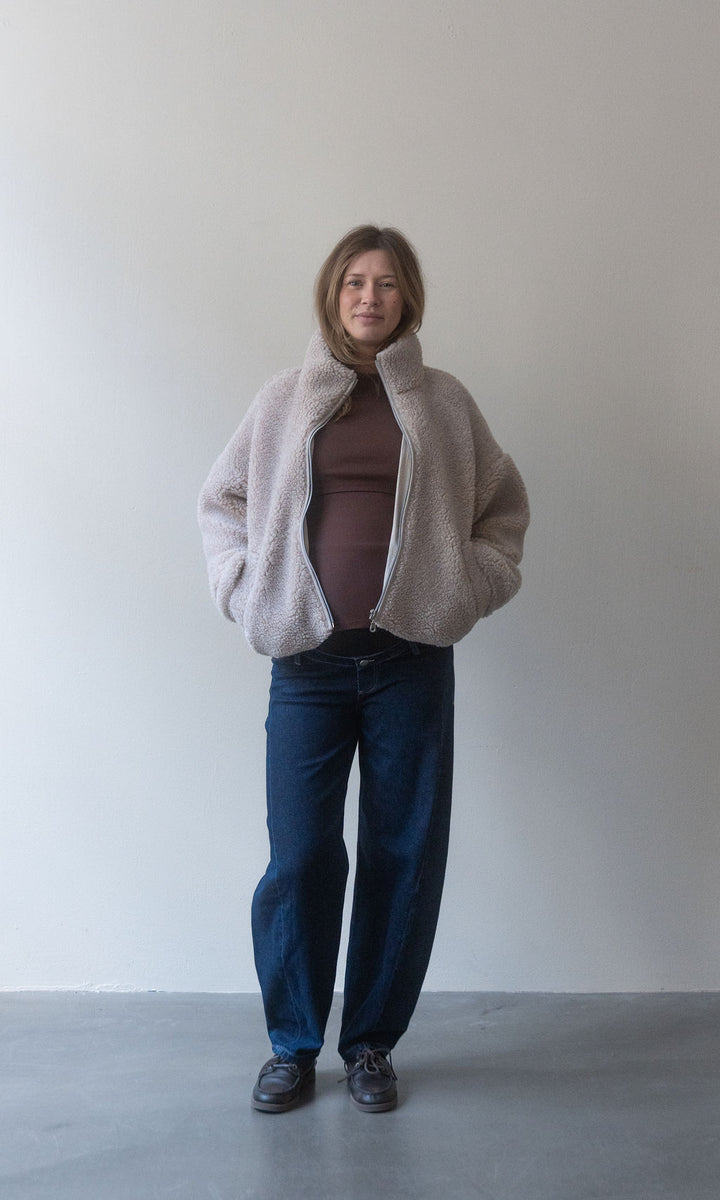 Umstandsjeans Barrel Leg / Dunkelblau