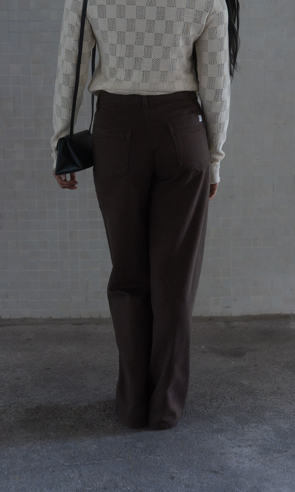 Long Leg Jeans / Braun