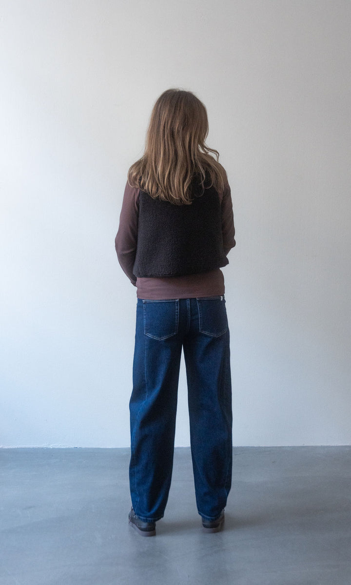 Umstandsjeans Barrel Leg / Dunkelblau