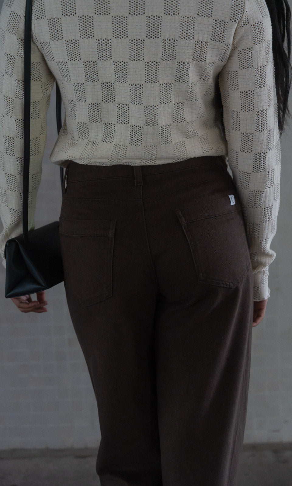 Long Leg Jeans / Braun