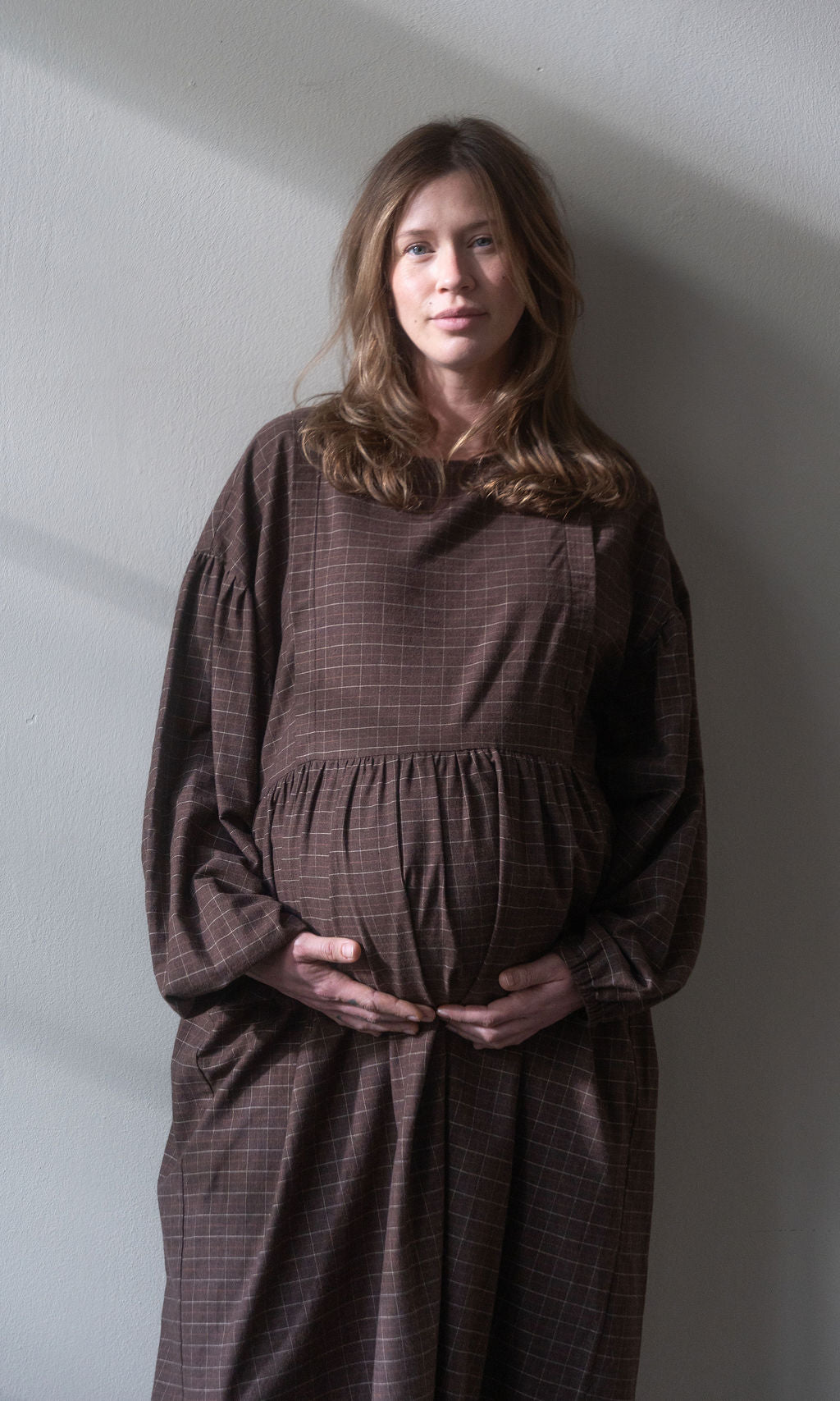 Karo Stillkleid Lovis / Braun