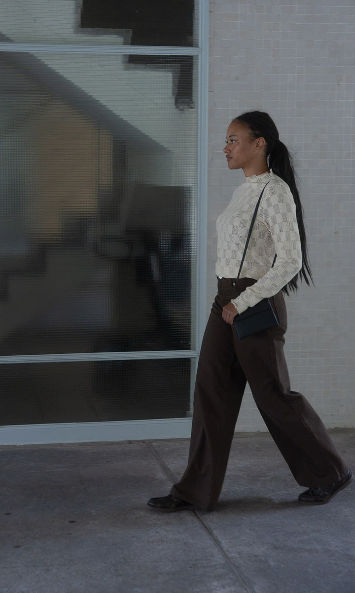 Long Leg Jeans / Braun