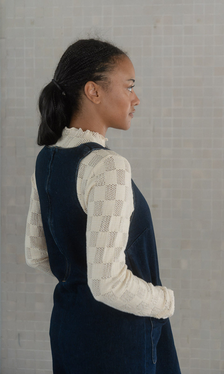 Kurzes Jeanskleid Audrey / Dunkelblau