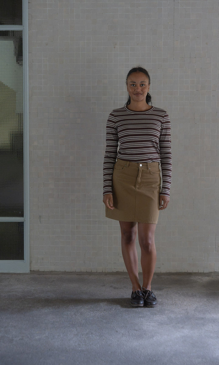 Gestreiftes Langarmshirt Zoé