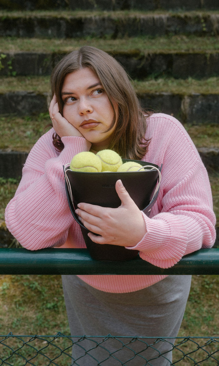 Organic Cotton Knit Jumper Rose