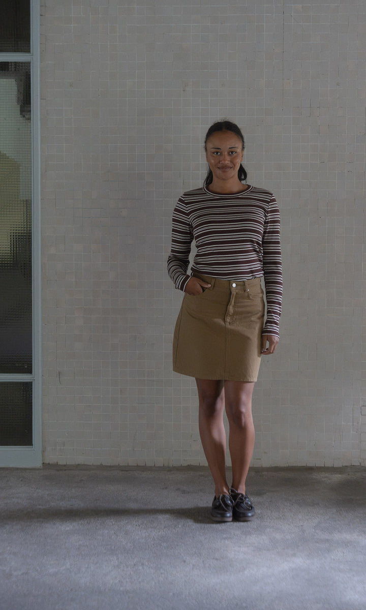 Gestreiftes Langarmshirt Zoé