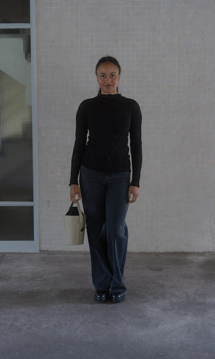 Long Leg Jeans / Schwarz